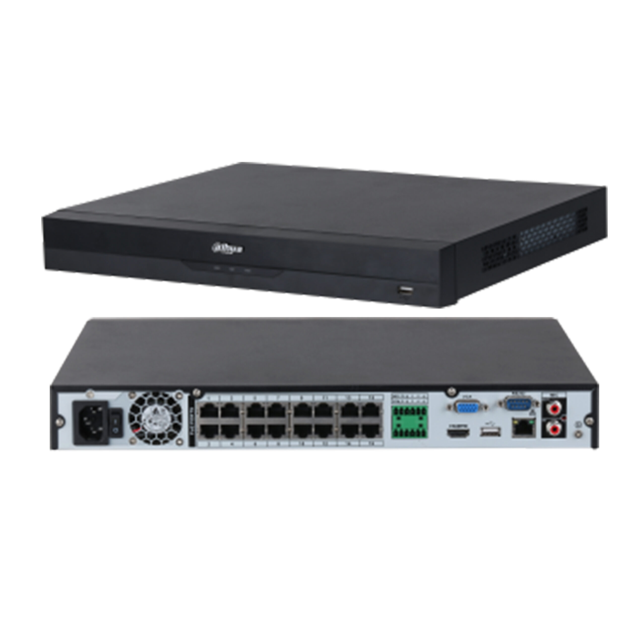 DahuaNVR4232-16P-EI 32CH 1U 16PoE 2HDDs WizSense Network Video Recorder
