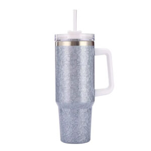 Beverage cup With Flip Straw