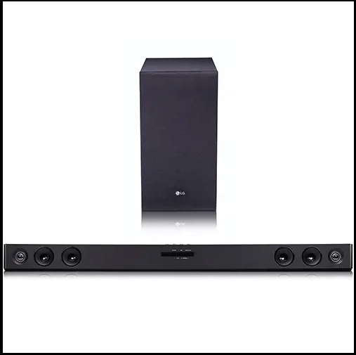 LG SJ3 300W, 2.1Ch Sound Bar, Adaptive Sound Control, TV Sound Sync