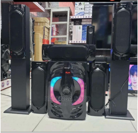 Aborder Subwoofer with Tower Speakers, Bluetooth, USB Port, FM Radio, AB611-5BT - Image 2