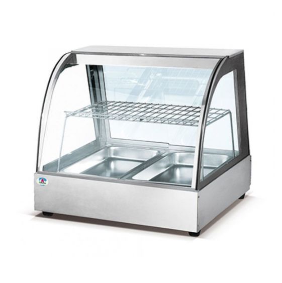 Nadstar8 Glass Warming Show Case Curved ( 2 Pan) - HW-838