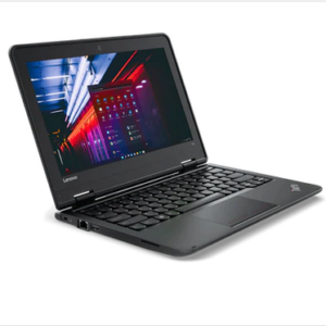 Lenovo 11e intel Celeron 4GB RAM 128GB SSD – 11″- Black