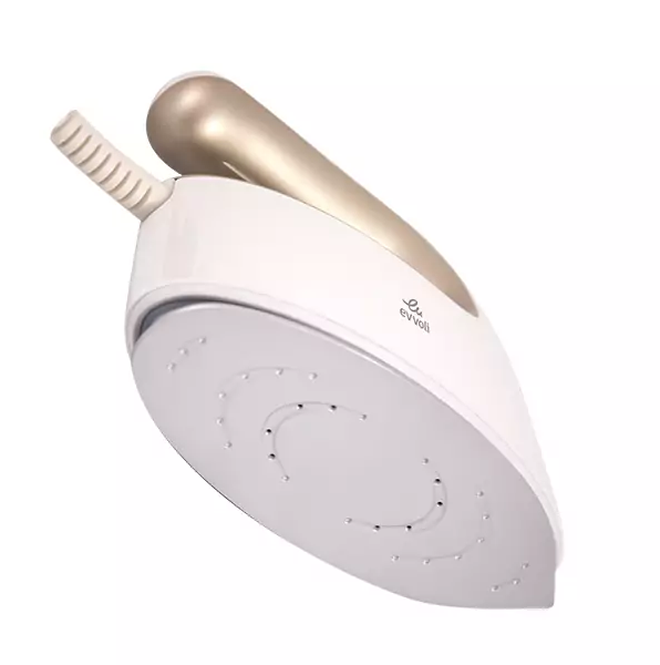 Evvoli Mini Steam Travel Iron with 8 Streaming Holes 1000W EVIR-PGS1000G - Image 3
