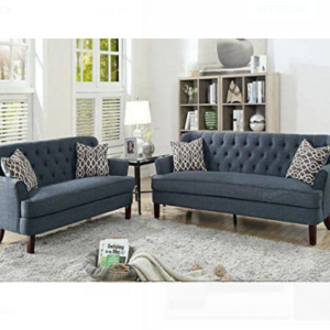 Luxury Velvet Sofa 3+2 Seater Gray Colour