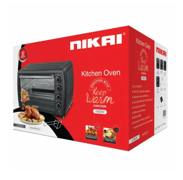 Nikai Electric Oven 55L 1800W with Rotisserie NT5501R1 - Image 2