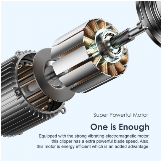 Oraimo Smart Hair Clipper 2 5W Rechargeable Cordless Silver DS OPC-CL30 - Image 3