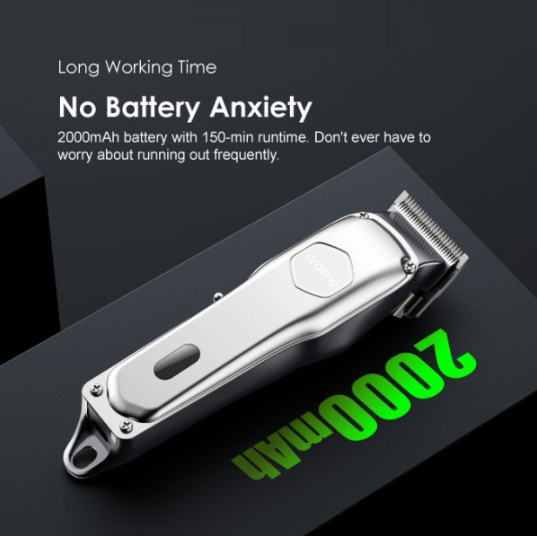 Oraimo Smart Hair Clipper 2 5W Rechargeable Cordless Silver DS OPC-CL30 - Image 5