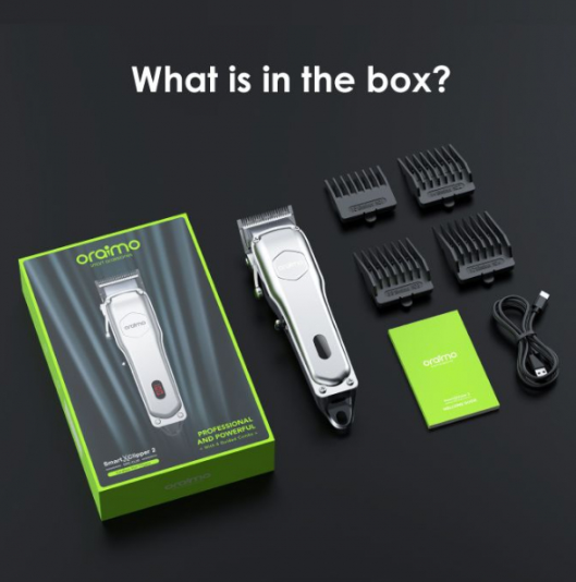 Oraimo Smart Hair Clipper 2 5W Rechargeable Cordless Silver DS OPC-CL30 - Image 7