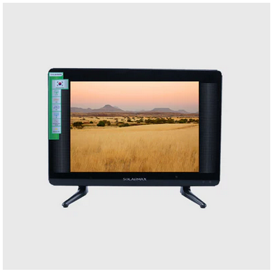 Solarmax M19T 19″ Digital LED TV-Inbuilt Channels(DVB-T2), DC/AC black 19 Inch