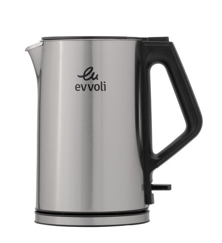 Evvoli Stainless Steel Electric Kettle With Fast Boiling Feature, Smart Power Off Technology, 1.5 L 2200 W – EVKA-KE15MS