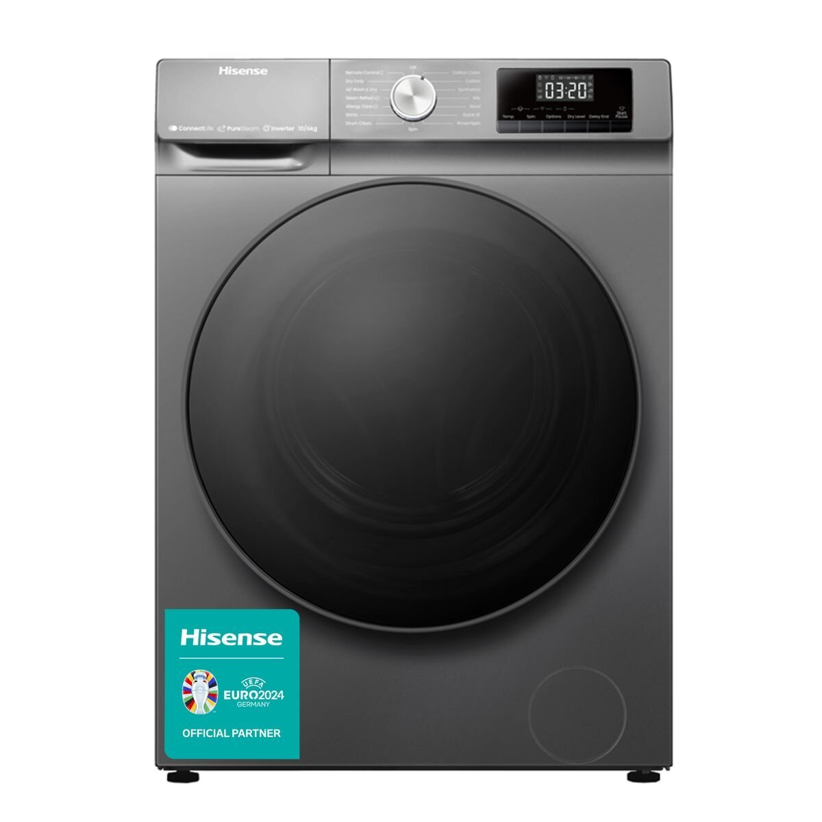 Hisense Washing Machine 10.5kg & 7kg Dryer front load WD3Q1043BT