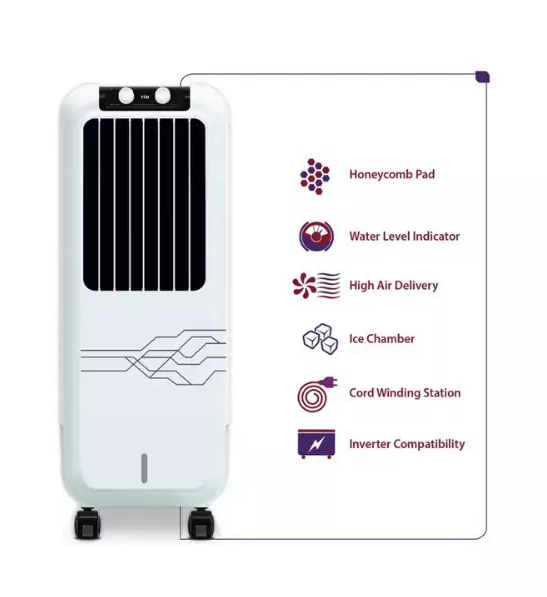 Hindware Tower Air Cooler 12L, 3 Speed Control 145W RIO 12 - Image 2