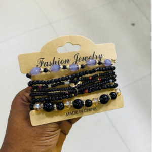 Bracelet 4pics Full Set Black & White Colour Tape 19