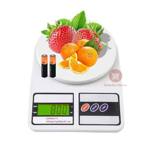 Electro Master Kitchen Scale 10kg With Green Light Display And Battery EM-KS-1233