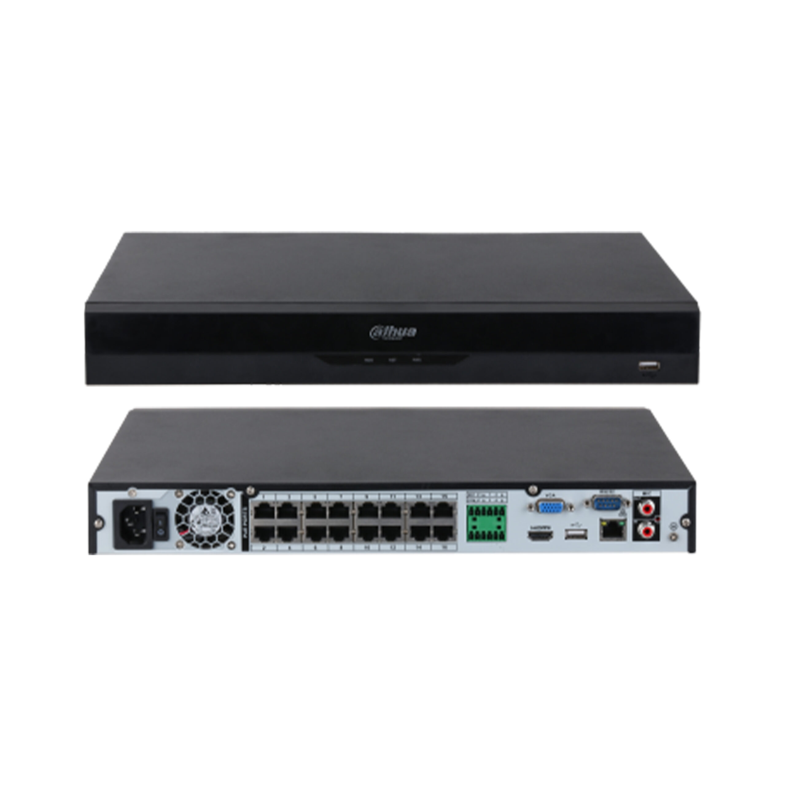 Dahua NVR2216-16P-I2 16 Channel 1U 16PoE 2HDDs WizSense Network Video Recorder
