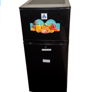 Delta Double Door Top Freezer Refrigerators Defrost 127L Black - DRF-150