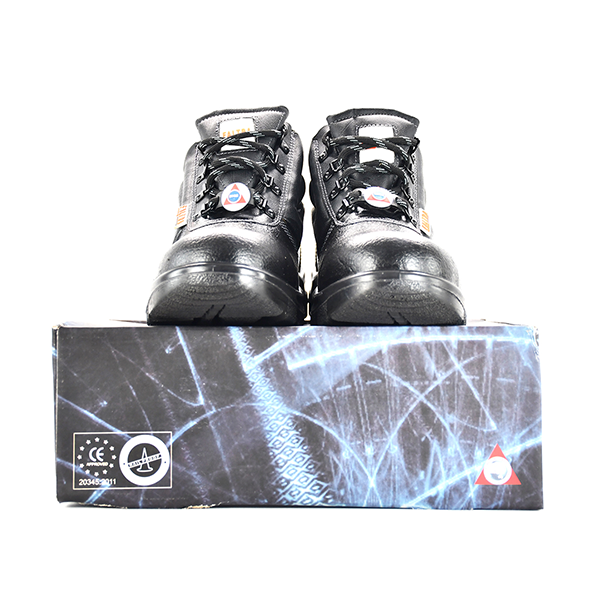 Genuine Leather Steel Toe Safety Boots for Anti-slip Anti-Puncture Construction Breathable Work Boot and Industrial Safety Shoes - Image 2