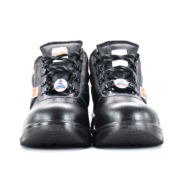 Genuine Leather Steel Toe Safety Boots for Anti-slip Anti-Puncture Construction Breathable Work Boot and Industrial Safety Shoes - Image 4