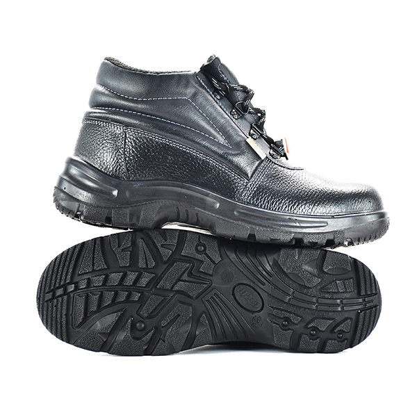 Genuine Leather Steel Toe Safety Boots for Anti-slip Anti-Puncture Construction Breathable Work Boot and Industrial Safety Shoes - Image 3