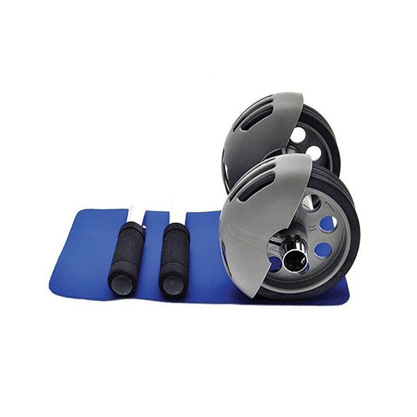 Power Stretch Roller Heavy Duty Spring Reflexive Effect Double Wheel Total Body Exerciser AB Roller - Image 2