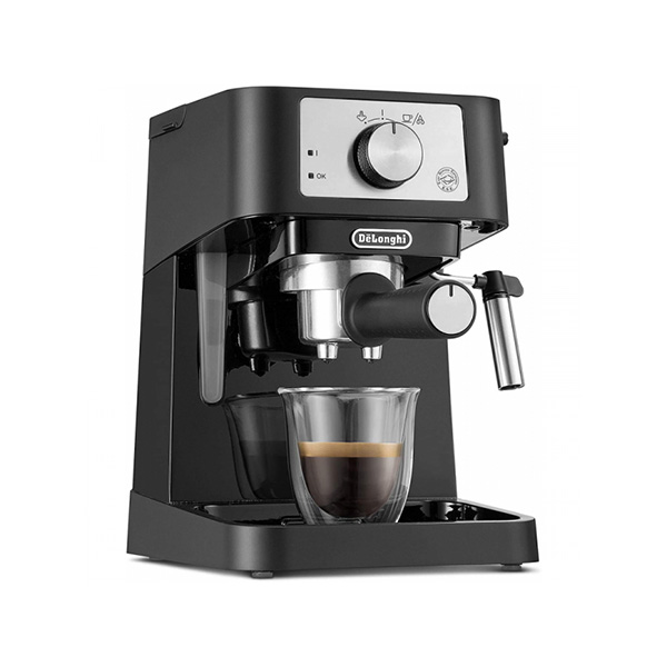 Delonghi Stilosa Coffee Machine 1100W Traditional Barista Pump Espresso 2 Cups, Black - EC260.BK - Image 2