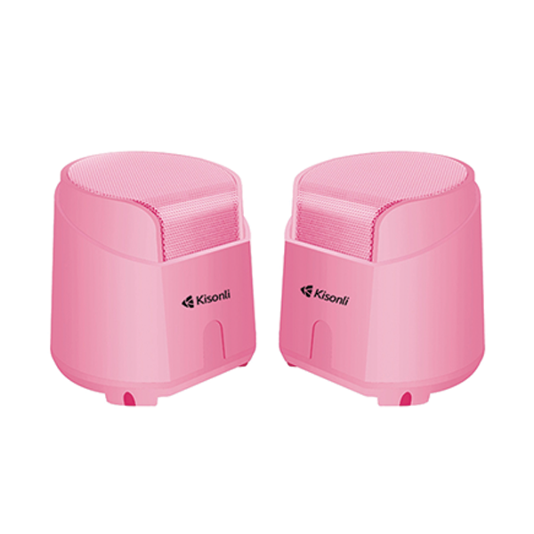 Kisonli K-500 Multimedia Active Speaker - Pink - Image 2