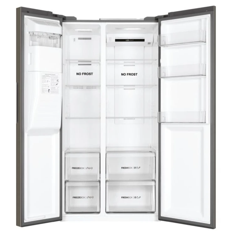 Haier Refrigerator | HSR-3918FNPG | 569L Side-by-Side Fridge -INOX - Image 2