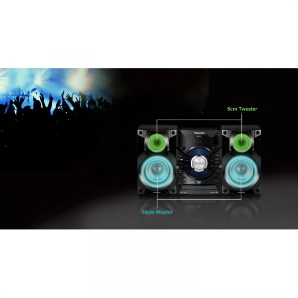 Panasonic HI-FI 3900W DVD CD MP3 Bluetooth 2 USB SC-VKX25GS-K - Image 2