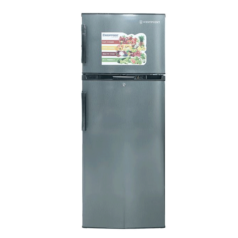 Westpoint 2-Door Defrost Refrigerator with Top Freezer 200L Dark Grey: WRMN-2223