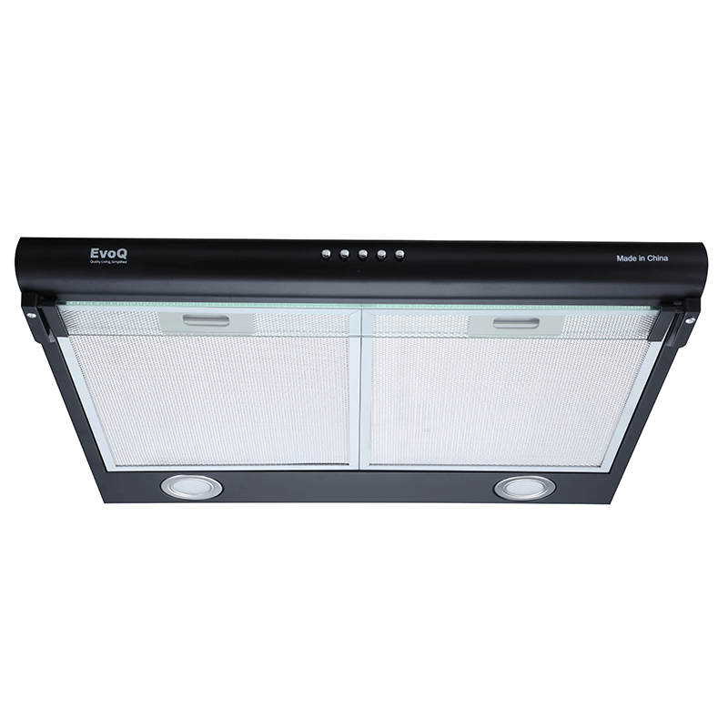 Evoq Built-In Kitchen Hood with LED Lights, Black: ECH - 60CB - Image 2