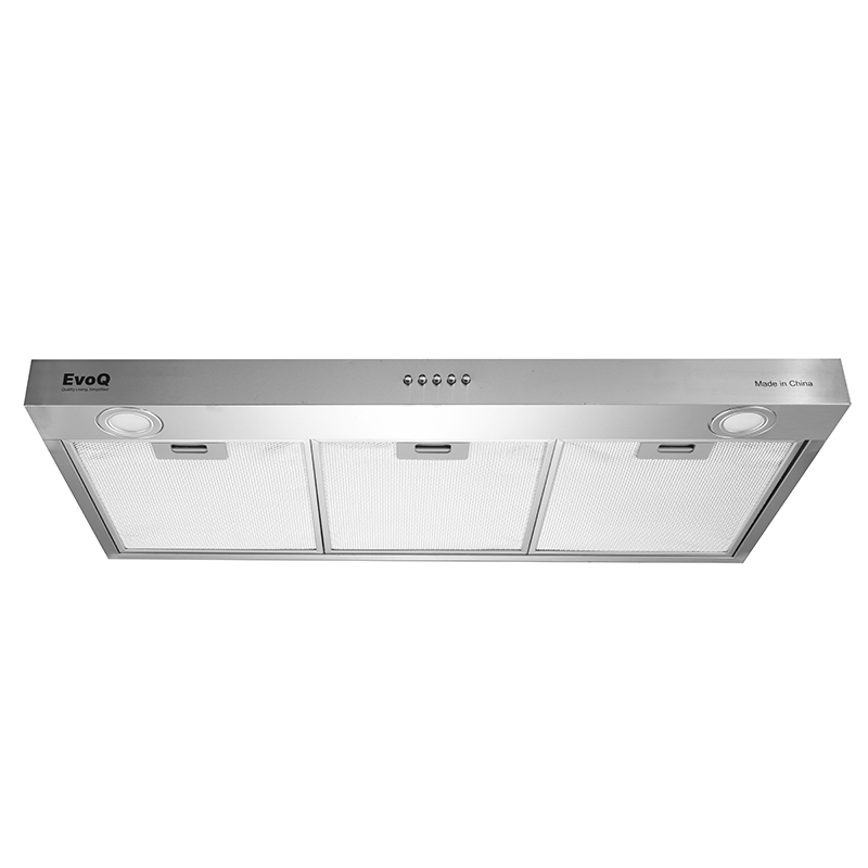 Evoq Built-In Kitchen Hood with 3-Speed Push Switch, Silver: ECH – 90CS