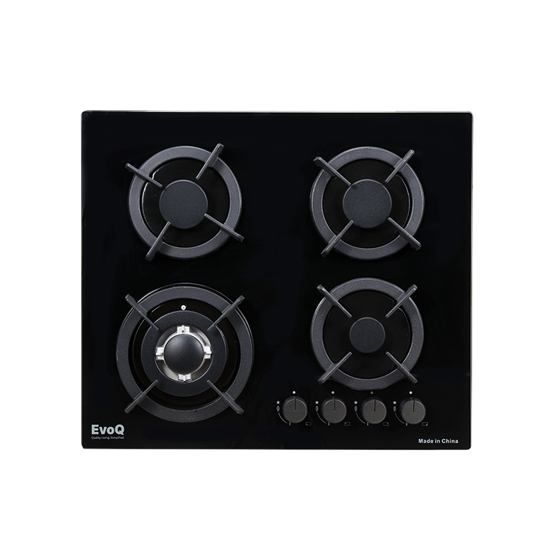 Evoq Built-In Hob with Tempered Glass, Black: EH - 604GL