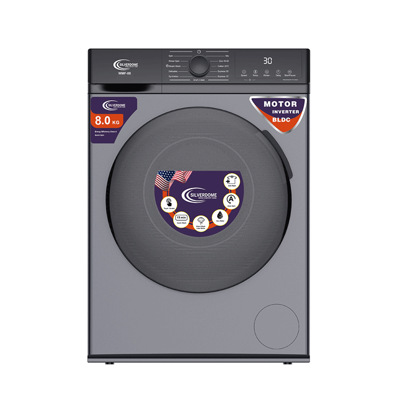 Silverdome Front Load Automatic Washing Machine 8.0KG - WMF-08