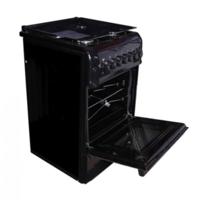 WESTPOINT 50x55cm 2 Gas Burner & 2 Electric Plate & Oven, Grill Black – WCER5522E0N