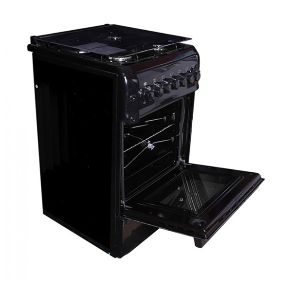 WESTPOINT 50x55cm 2 Gas Burner & 2 Electric Plate & Oven, Grill Black – WCER5522E0N
