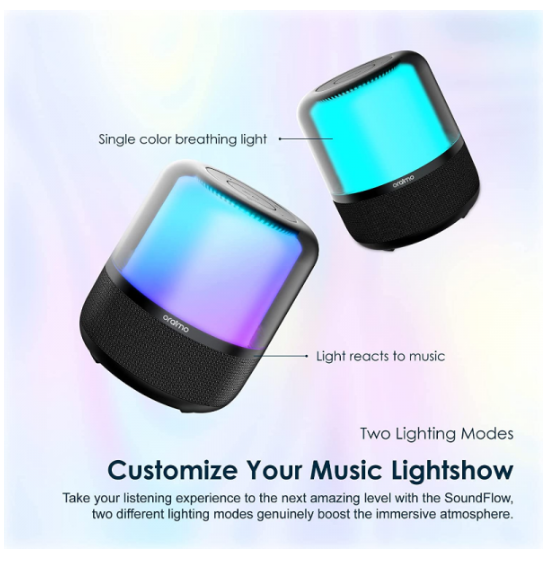 Oraimo Wireless Speaker SoundFlow Triple Thumping Bass Black OBS-72D - Image 3