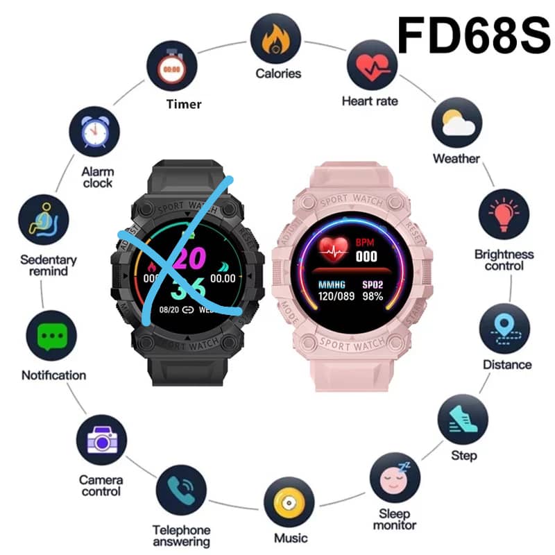 FD68S Smart SportWatch - Image 2
