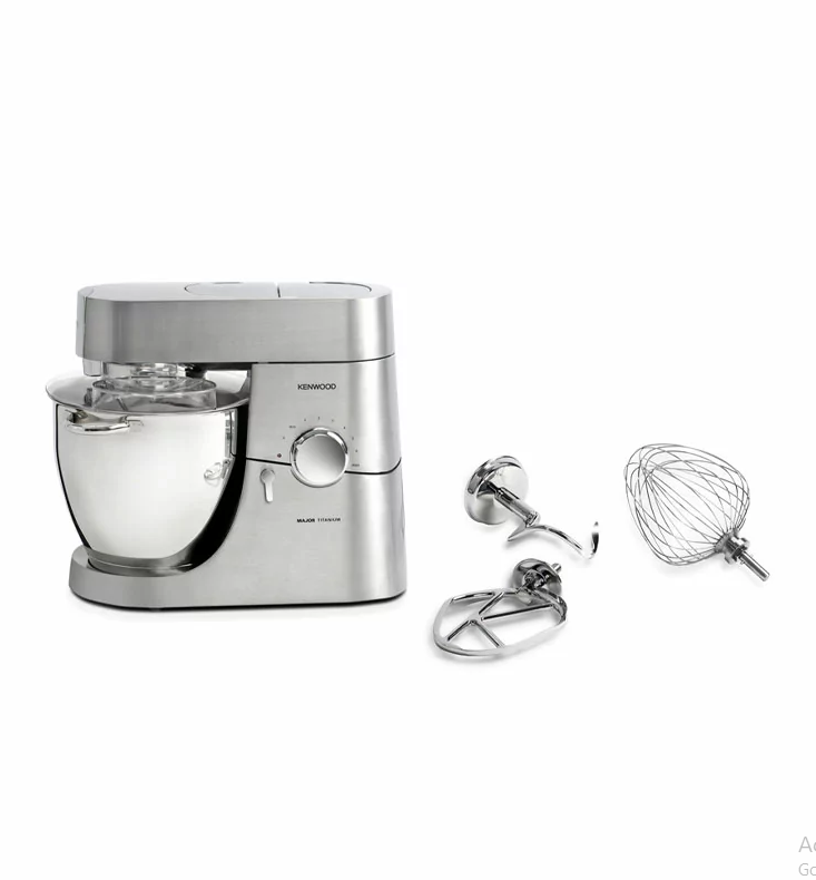Kenwood Kitchen Machine 6.7L 1500W 3 Attachments Silver KM023