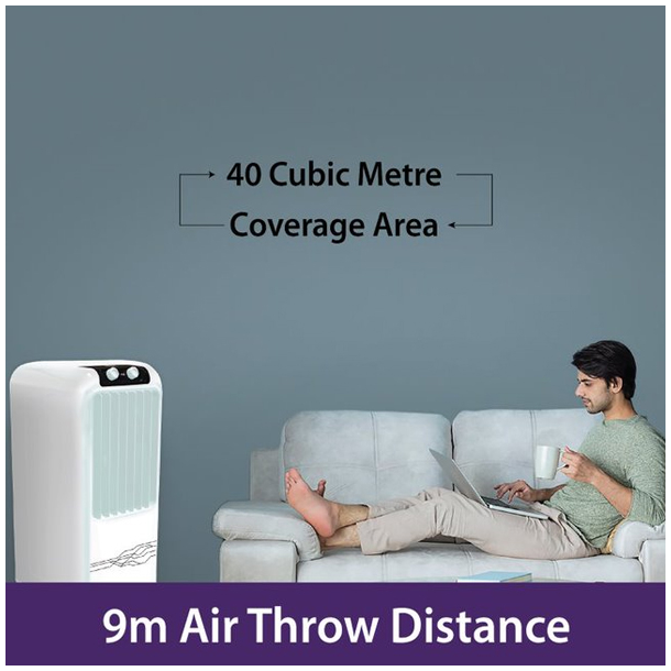 Hindware Tower Air Cooler 12L, 3 Speed Control 145W RIO 12 - Image 9