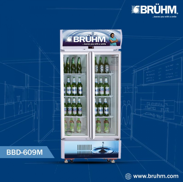 Bruhm Beverage Cooler 409L Double Door BBD-409M - Image 2