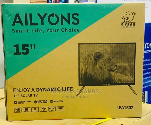 Ailyons 15"Inch LED TV Double Glass