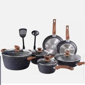 Cooking ware 5pcs nonstick, 4 sufuria and 1 pan