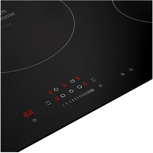 Evvoli Built-In Induction Hob 5 Burners Soft Touch Control With 9 Stage Power Setting And Safety Switch EVBI-IH905B - Image 3