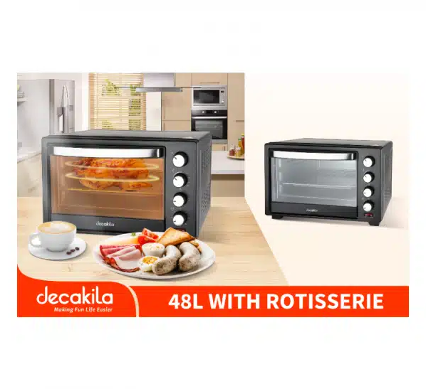 Decakila Toaster Oven 50L 2000W 2 in 1 - KEEV011B - Image 2