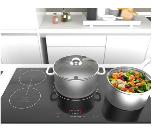 Evvoli Built-In Induction Hob 5 Burners Soft Touch Control With 9 Stage Power Setting And Safety Switch EVBI-IH905B - Image 5