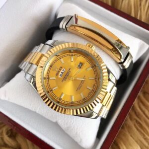 Classic Watches Rolex Day-Date 40 Oyster, 40 mm, Gold & Silver Colour With Bracelet