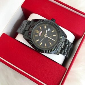 Classic Watches Rolex Date Just Black Colour