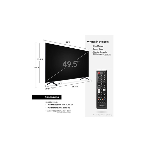 Samsung UA50TU7000 50 Inch 4K UHD Smart TV - Image 2