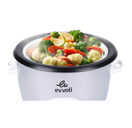 Evvoli 2 In 1 Rice Cooker With Steamer 4.5 Litter non-stick 700W - EVKA-RC4501S - Image 3