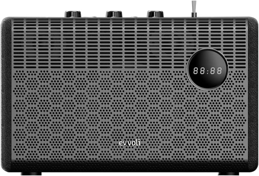 Ewoli Portable Retro Bluetooth Speaker With 50W Heavy Bass Speaker EVAUD-RB51A - Image 3